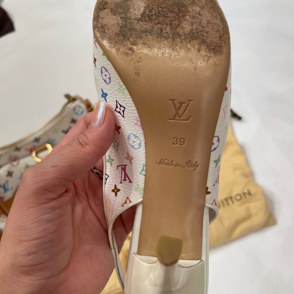 Authentic multicolored Louis Vuitton heels. Size 39 (US 9). - Picture 7 of 10